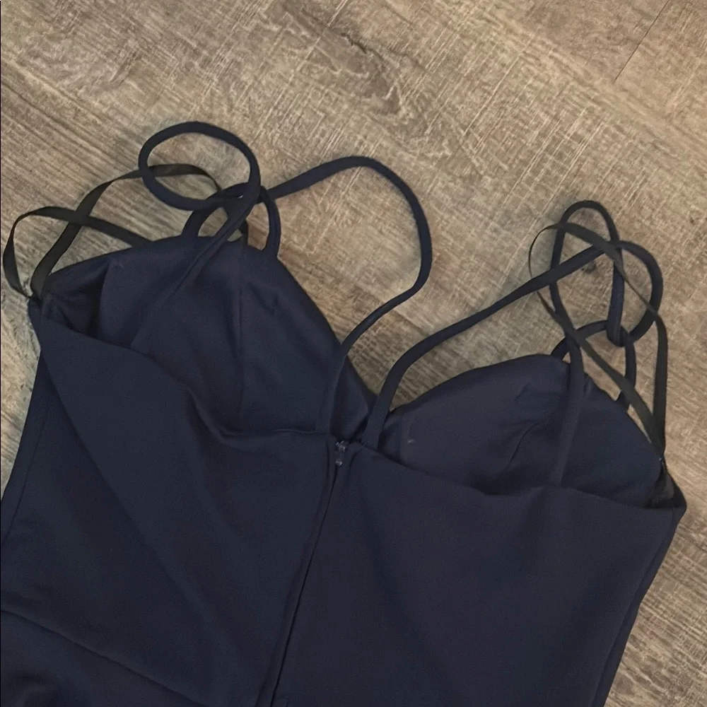 Elegant Navy Blue Women's Dress